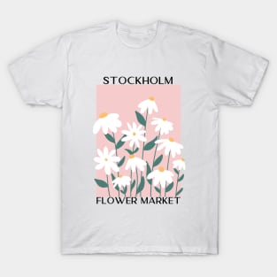 Abstract Flower Market Illustration 120 T-Shirt